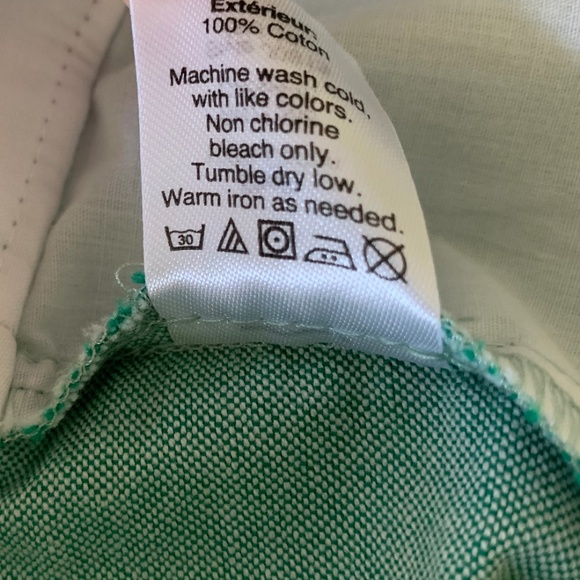 NWOT JCrew 9" Green Oxford Frankie Shorts - Sz 8 - Picture 5 of 7